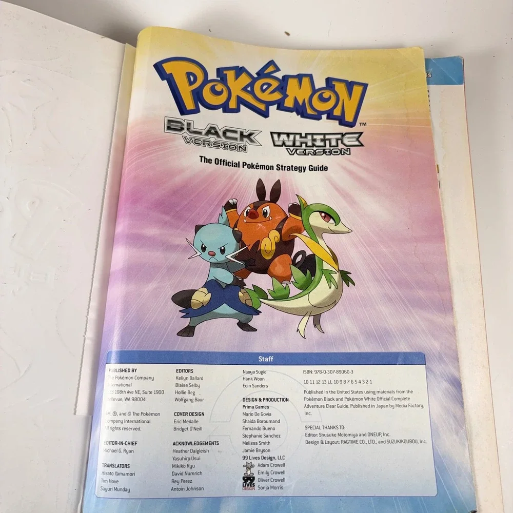 Pokemon Black and White Version Official Strategy Guide Volume 1 2011 NO Poster